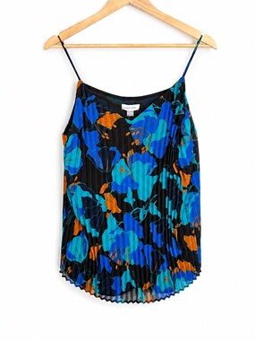 Floral Pleated Camisole Blouse - Size L - NWT